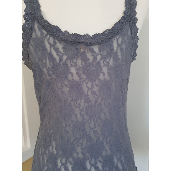 Vintage Hanky Panky Gray Lace Camisole - Picture 9 of 16